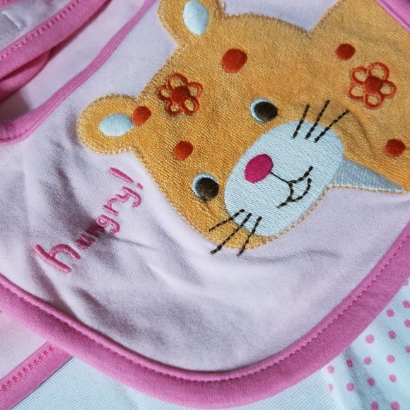 Gymboree Jungle Parade NWT Blanket, Bib, 0-3 month Romper & 0-6 hat. - Picture 6 of 7